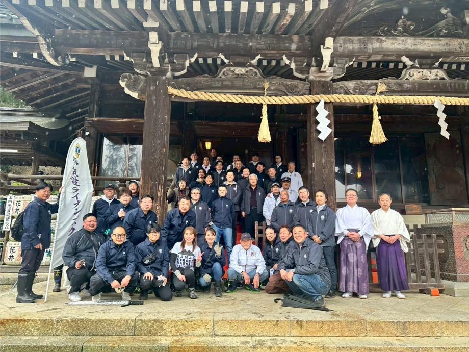 結成60周年記念　筑波山神社記念植樹　筑波LC合同